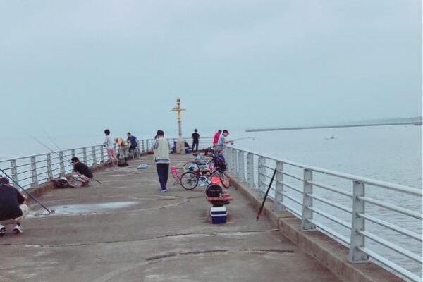 検見川浜突堤先端