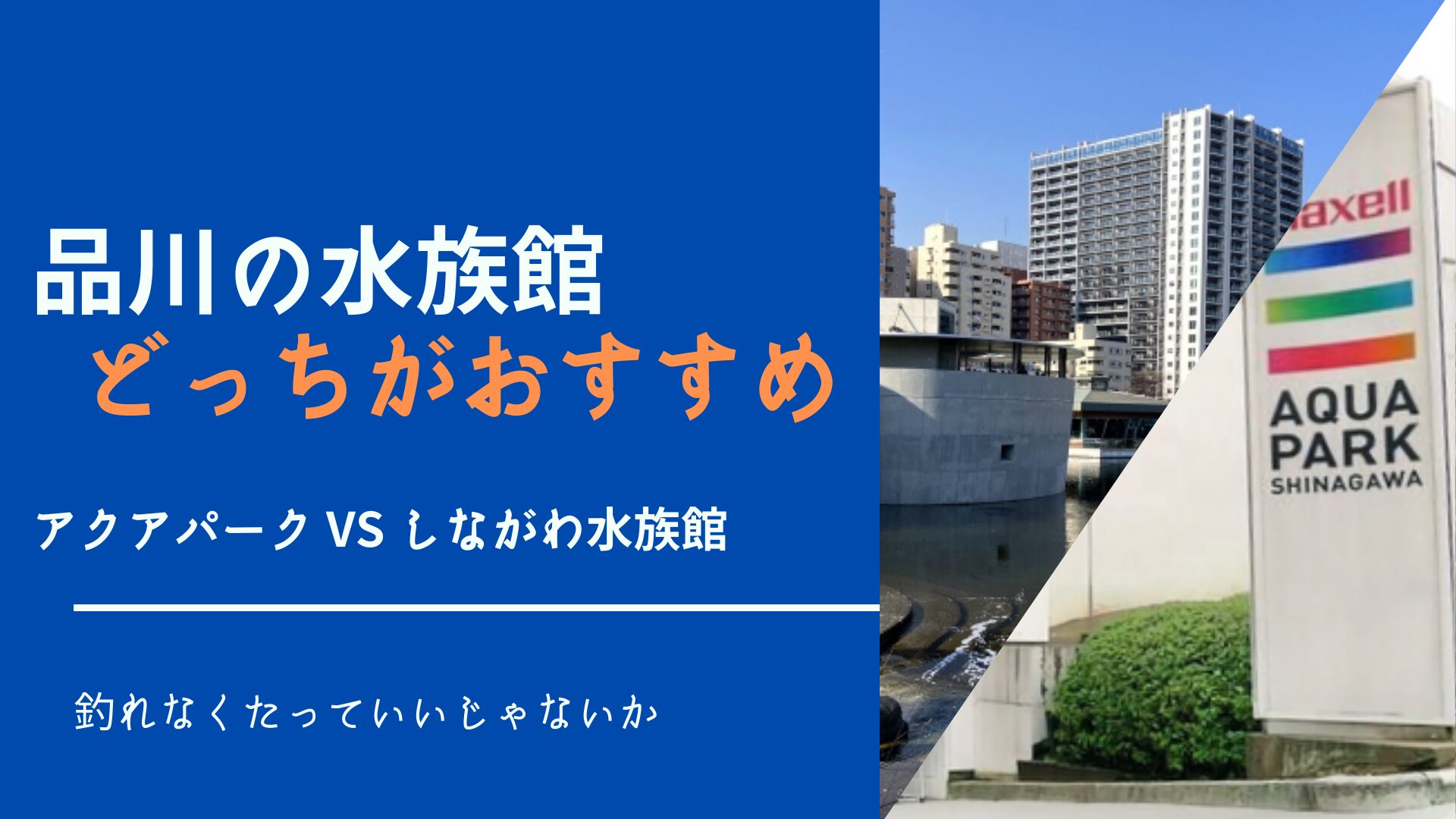 品川にある二つの水族館、どっちがおすすめ？アクアパーク品川VSしながわ水族館